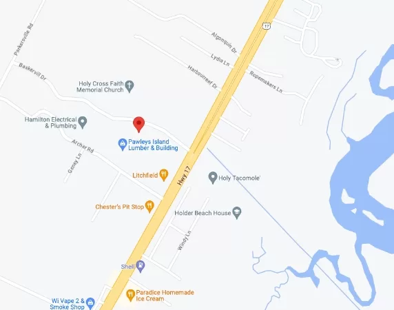 Smith Medical Pawleys Island map
